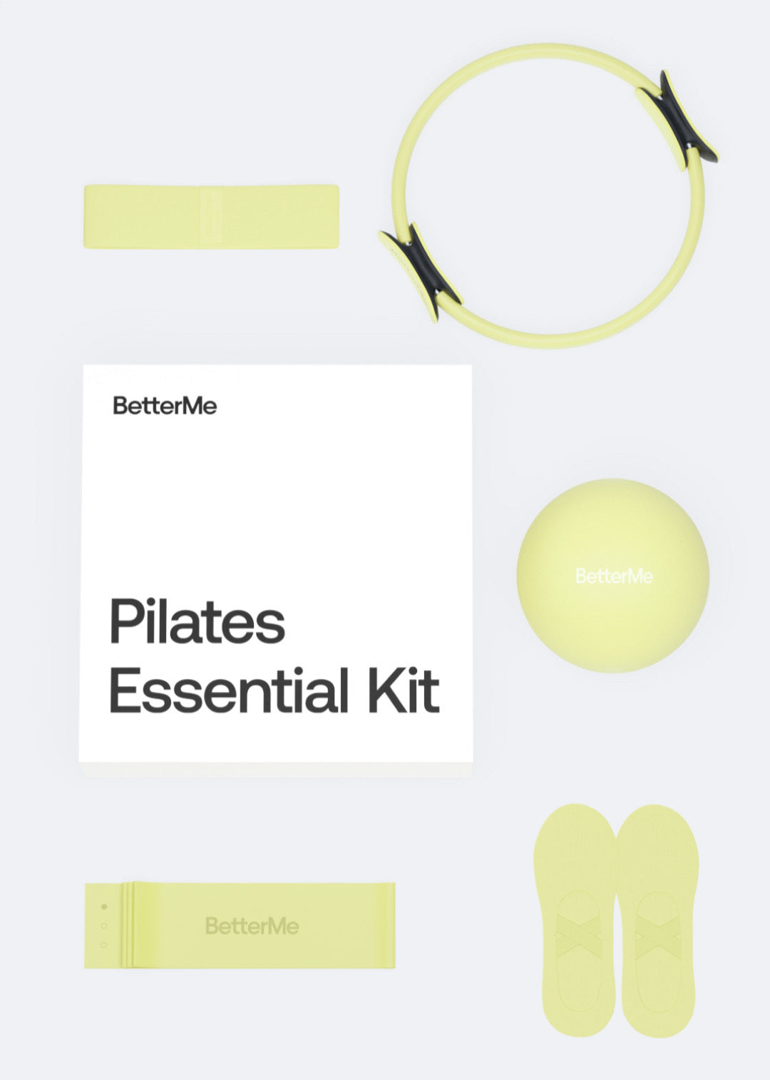Premium Pilates Essential Kit - Yoga Mat, Resistance Bands & Foam Roller Set for Home Workouts - Perfect for Fitness, Stretching & Recovery Exercises
