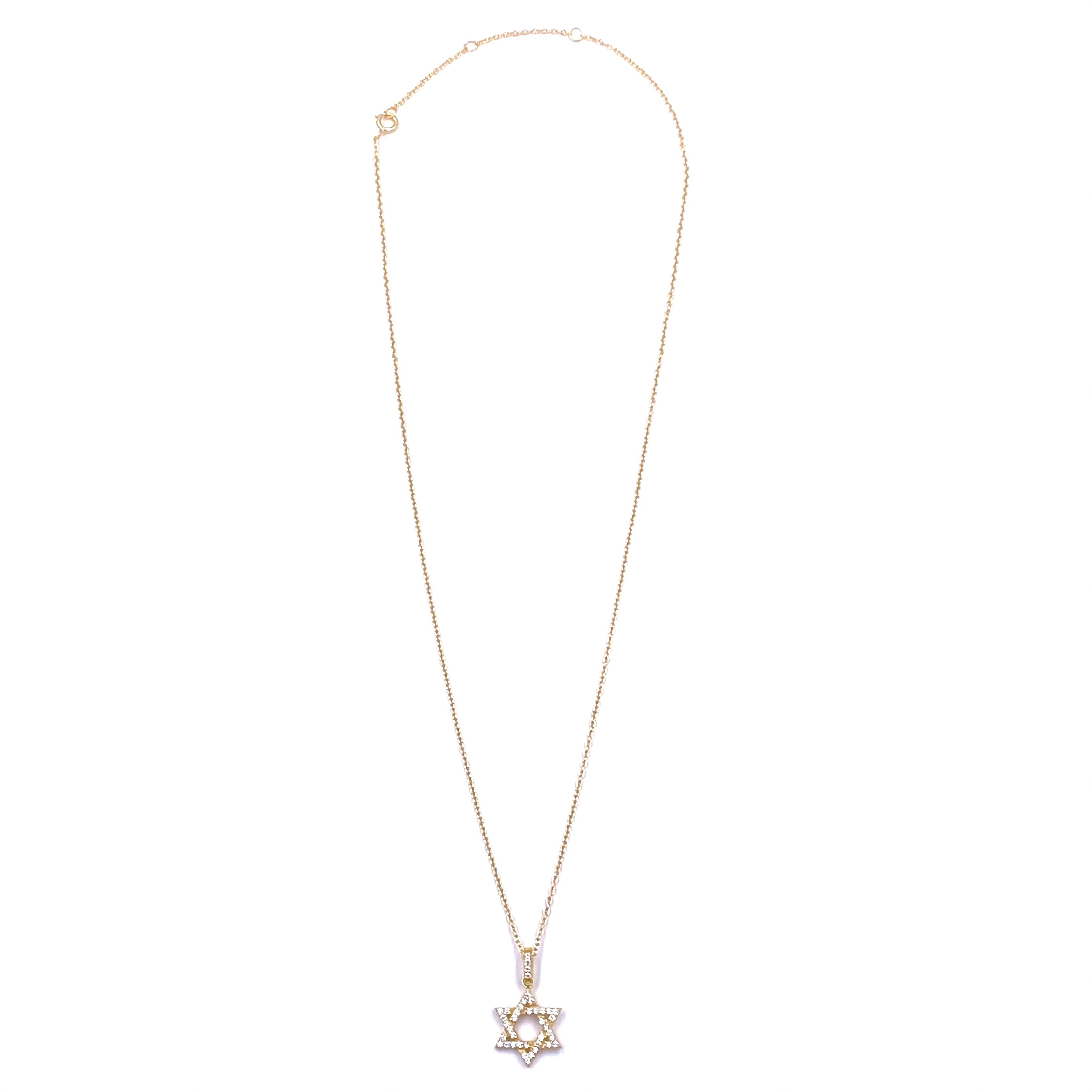 Ashley Gold Sterling Silver CZ Floating Star Necklace - Elegant Dainty Jewelry for Women - Perfect for Date Night, Anniversary Gifts & Special Occasions
