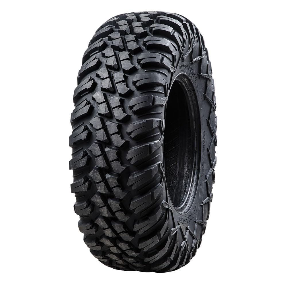 Tusk Terrabite Radial Tire 25x10-12 for ATV/UTV - Medium/Hard Terrain Off-Road Performance | Ideal for Trail Riding, Mudding & Rocky Adventures
