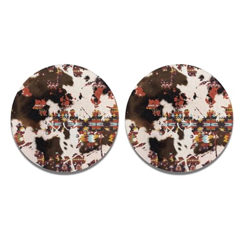 Aztec Cow Print