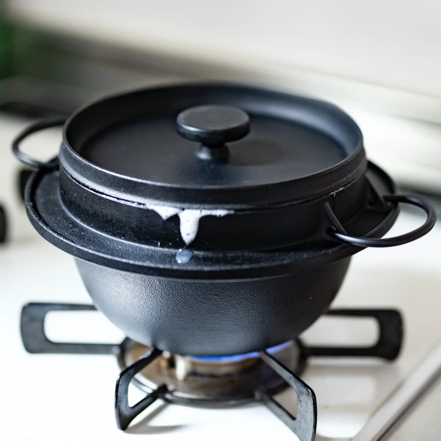 Iwachu Cast Iron Rice Cooker & Casserole Pot - Japanese Donabe for Stovetop Cooking, Perfect for Rice, Stews, Soups, and Hot Pot Meals