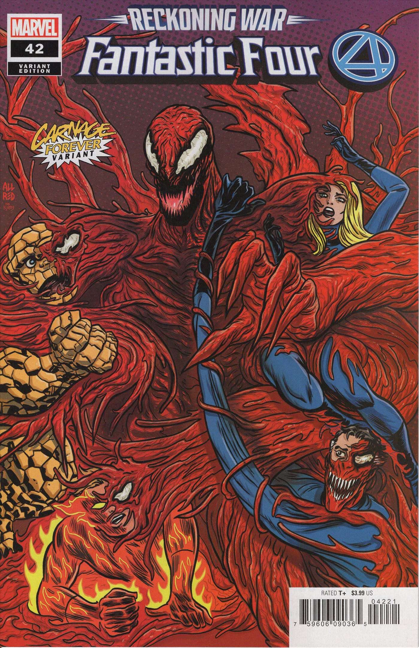 Fantastic Four (6th Series) #42A VF/NM Marvel Comic Book - Carnage Forever | Collectible Superhero Comics for Fans & Investors