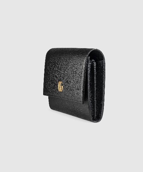 Gucci GG Leather Continental Wallet for Men - Black Luxury Designer Wallet for Everyday Use & Travel