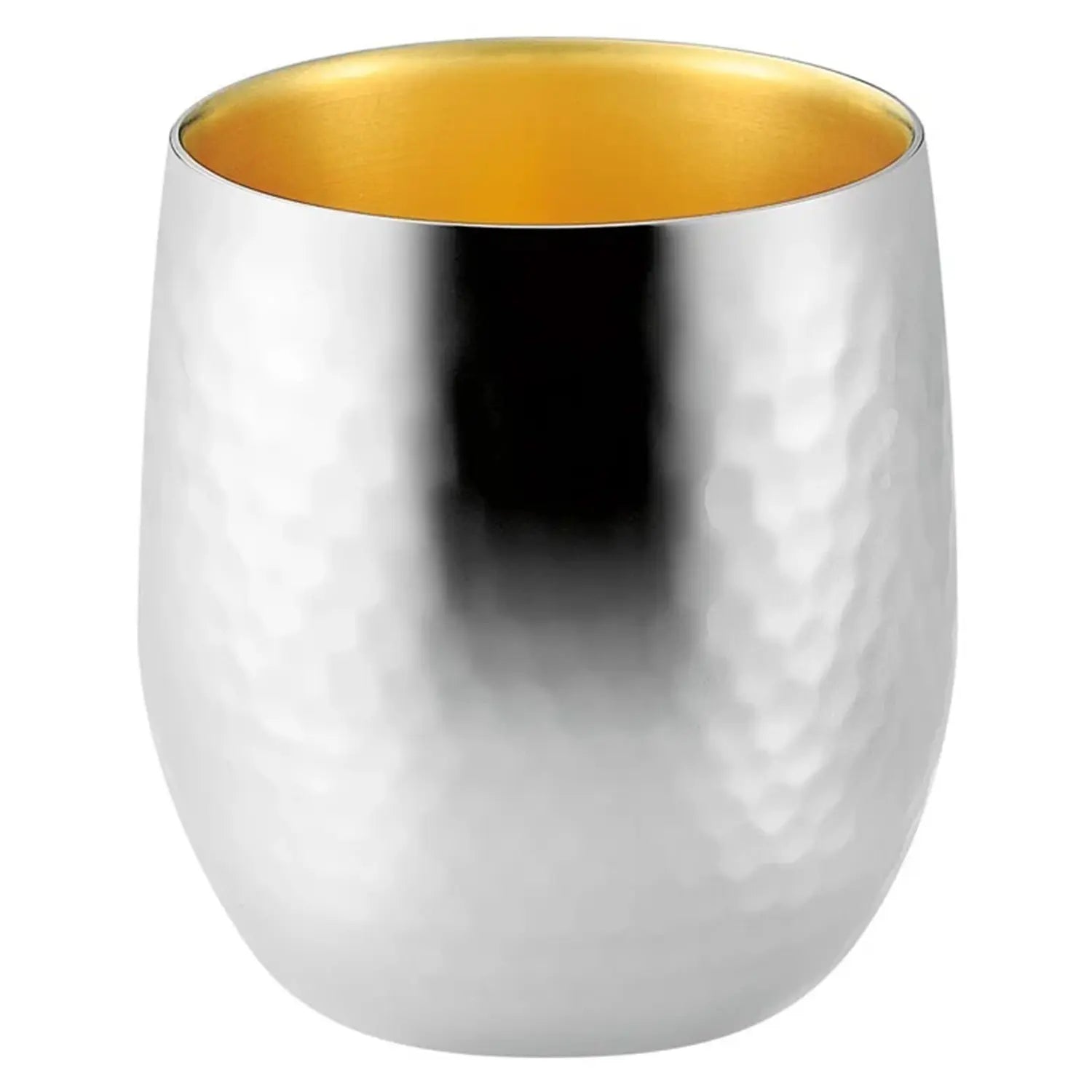 Asahi Premium Stainless Steel Double Wall Rocks Glass Set - 250ml (8.5oz) Insulated Whiskey Glasses with Hammered Finish - Perfect for Bourbon, Scotch, Cocktails & Iced Beverages at Home Bar or Outdoor Parties
