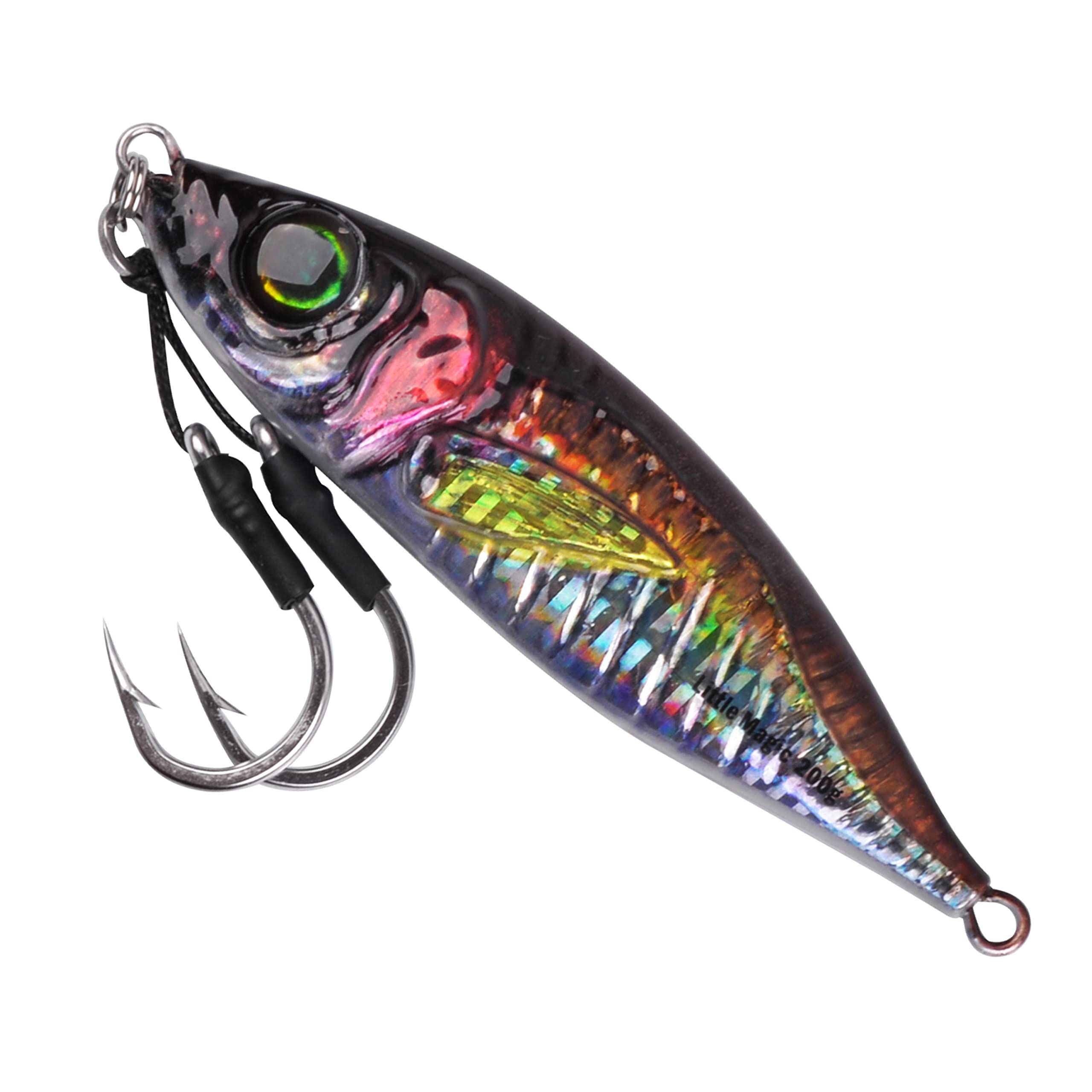 OROOTL Slow Pitch Jig Lures for Saltwater Fishing - Heavy Metal Vertical Jigging Spoons with Assist Hooks - Perfect for Tuna, Bass, Grouper, Snapper & Salmon - Ideal for Deep Sea Fishing and Offshore Angling Adventures