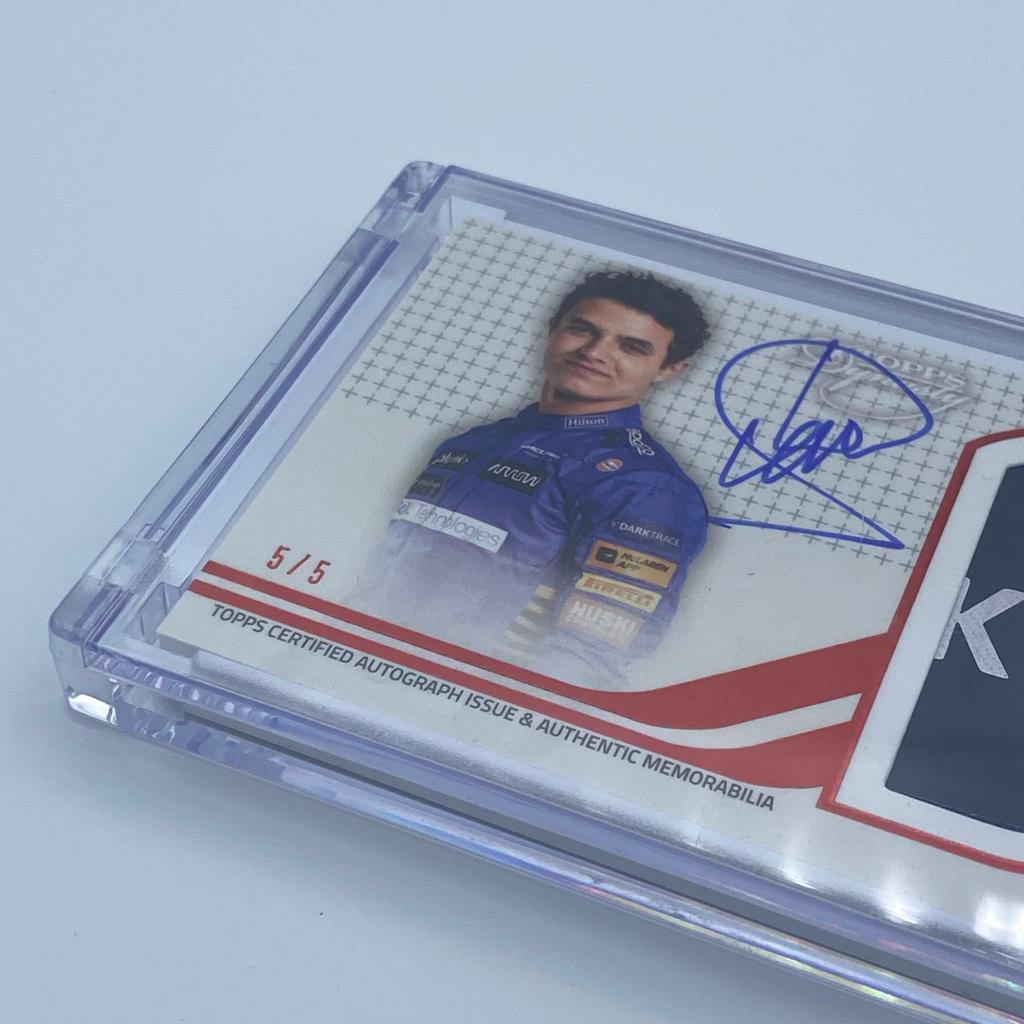 2021 Lando Norris Dynasty Autograph Patch #DAP-LNI - 5/5 Red Limited Edition - F1 Racing Collectible for Display & Investment