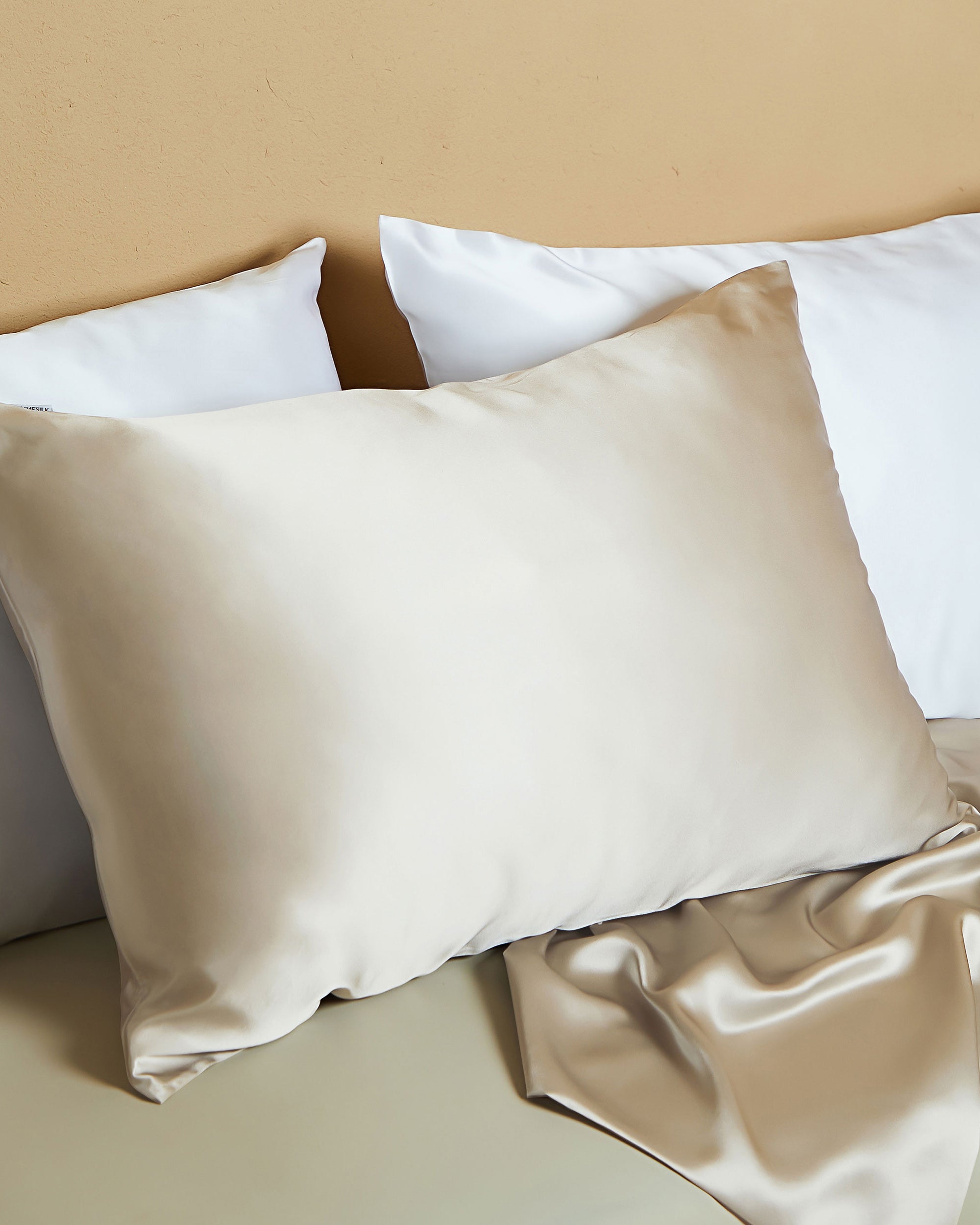 22MM Silk Pillowcase Set with Cotton Cover - Luxury Smooth Cooling Pillow Cases for Hair & Skin Care - Perfect for Side Sleepers, Hot Sleepers & Beauty Rest