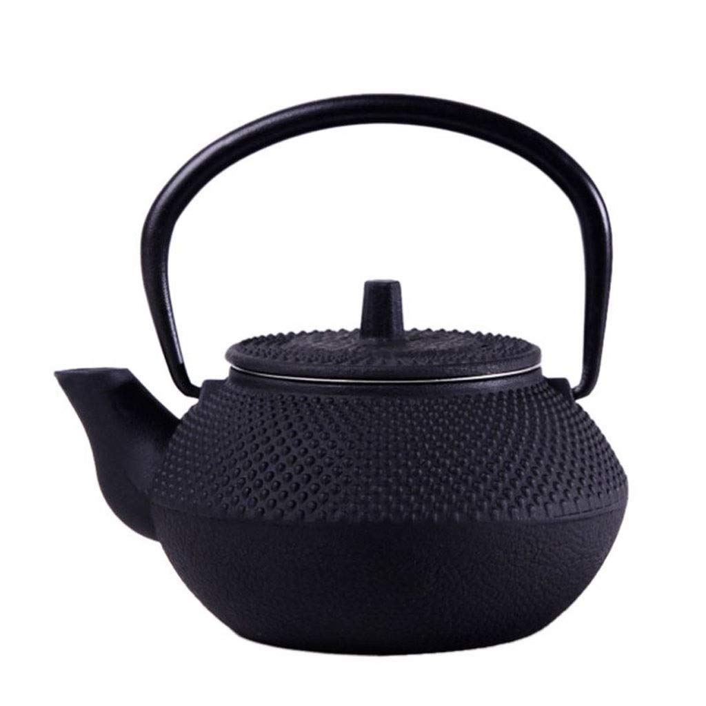 Premium 300ML Cast Iron Teapot with Stainless Steel Infuser - Ceramic Coated Tetsubin Kettle for Loose Leaf Tea & Teabags - Stovetop Safe Japanese Style Teapot for Home, Office & Tea Ceremonies