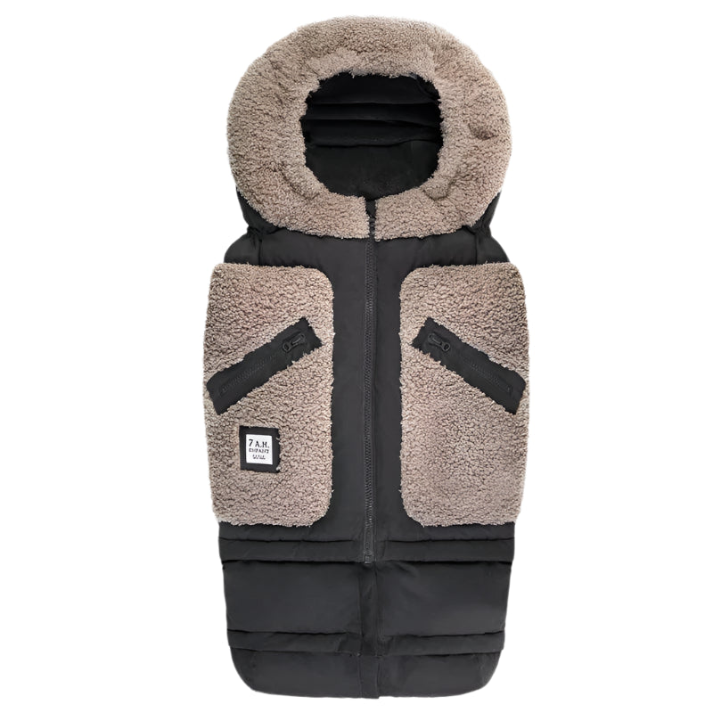 7 A.M. Stroller Blanket 212 Evolution Teddy Appliqué - Soft Baby Blanket for Strollers, Car Seats & Cribs (6 Months to 4 Years) - Perfect for Outdoor Walks, Travel & Nap Time