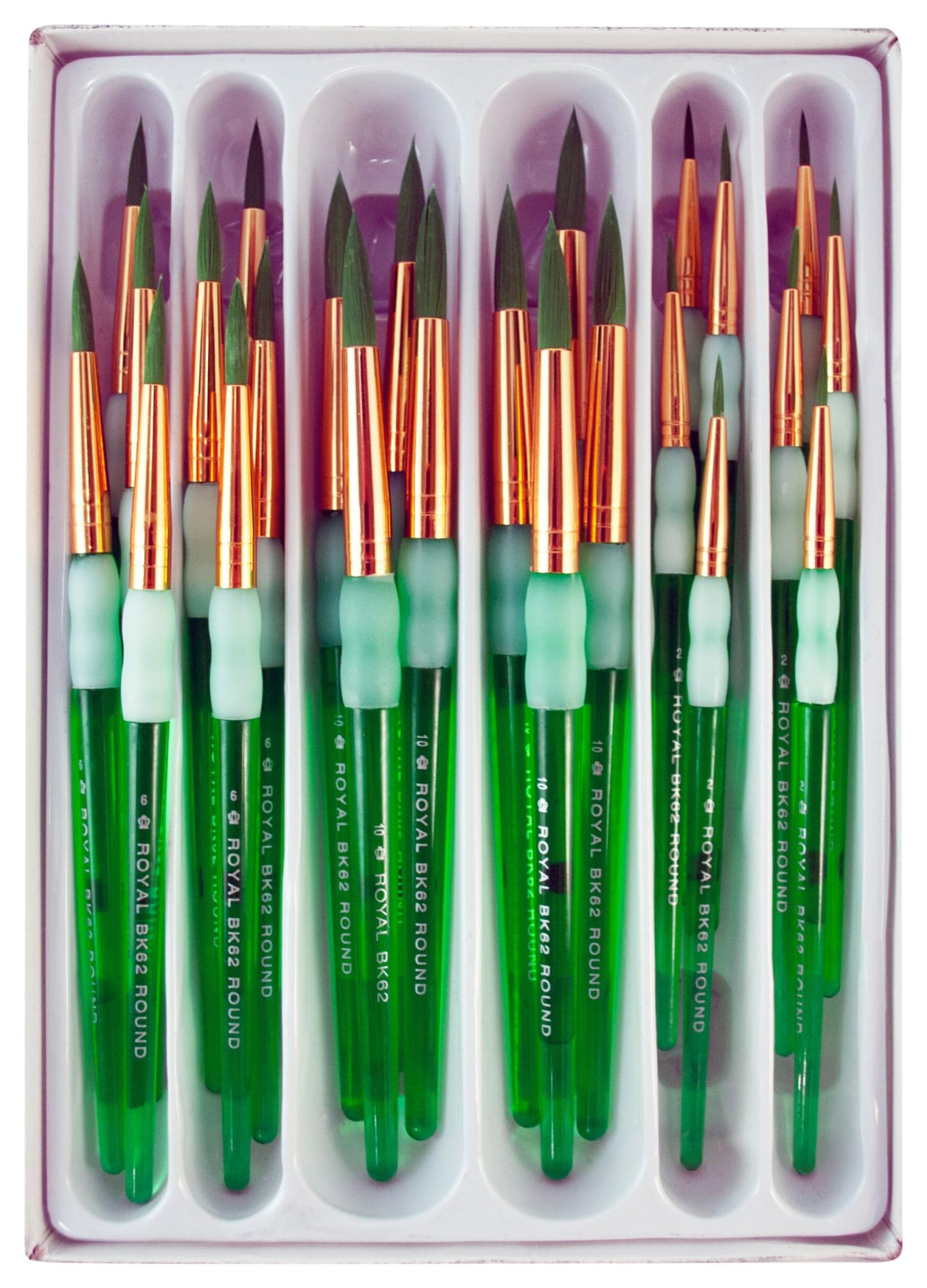 24-Piece Round Paint Brush Set for Kids - High-Quality Art Brushes for Painting, Drawing & DIY Crafts - Perfect for School, Home & Creative Projects