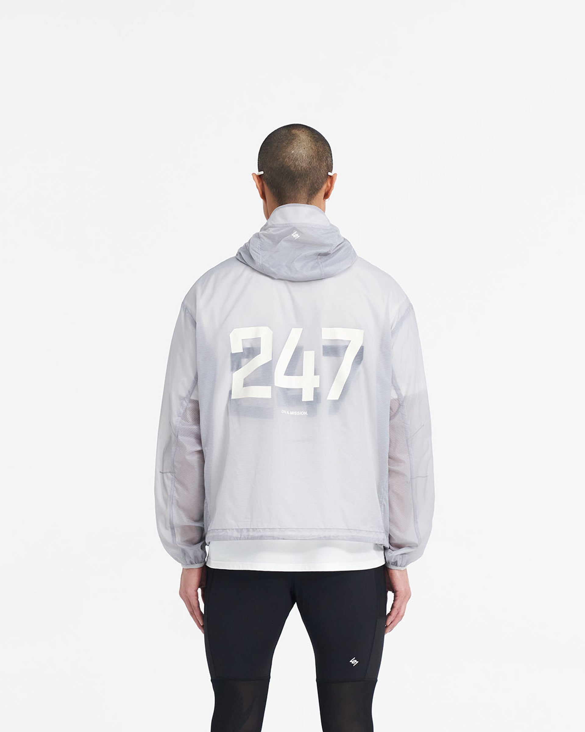 247 Hooded Training Jacket for Men & Women - Lightweight Moonstone Athletic Jacket for Gym, Running & Outdoor Workouts