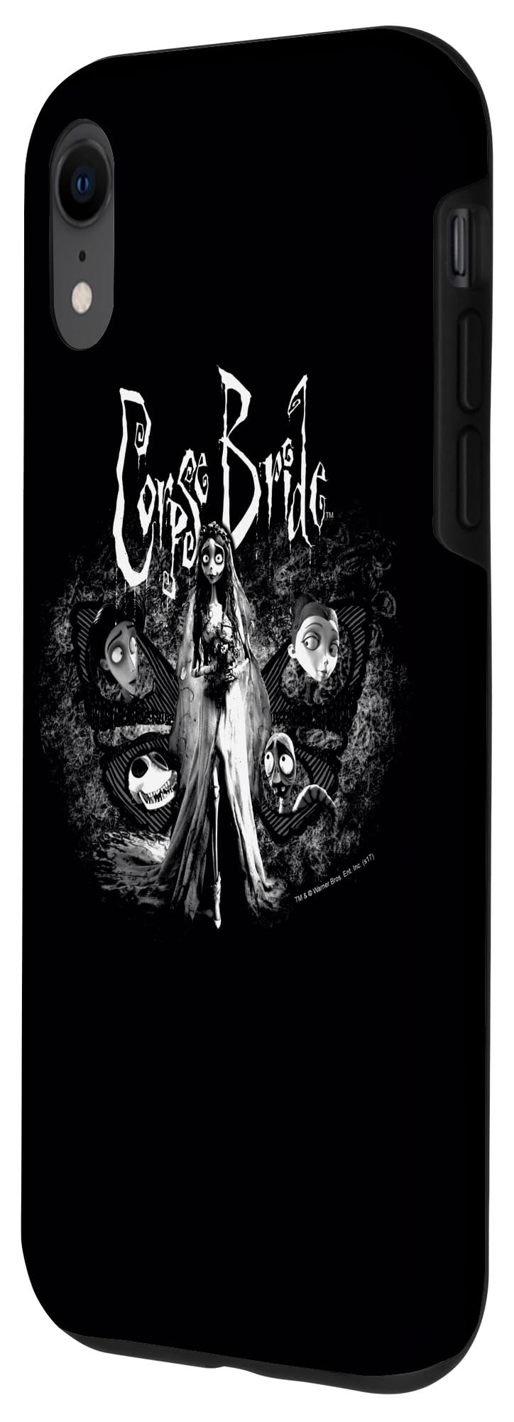 iPhone XR Case - Corpse Bride Inspired Design, Shockproof & Slim Protective Cover for iPhone XR - Perfect for Halloween, Cosplay & Movie Fans