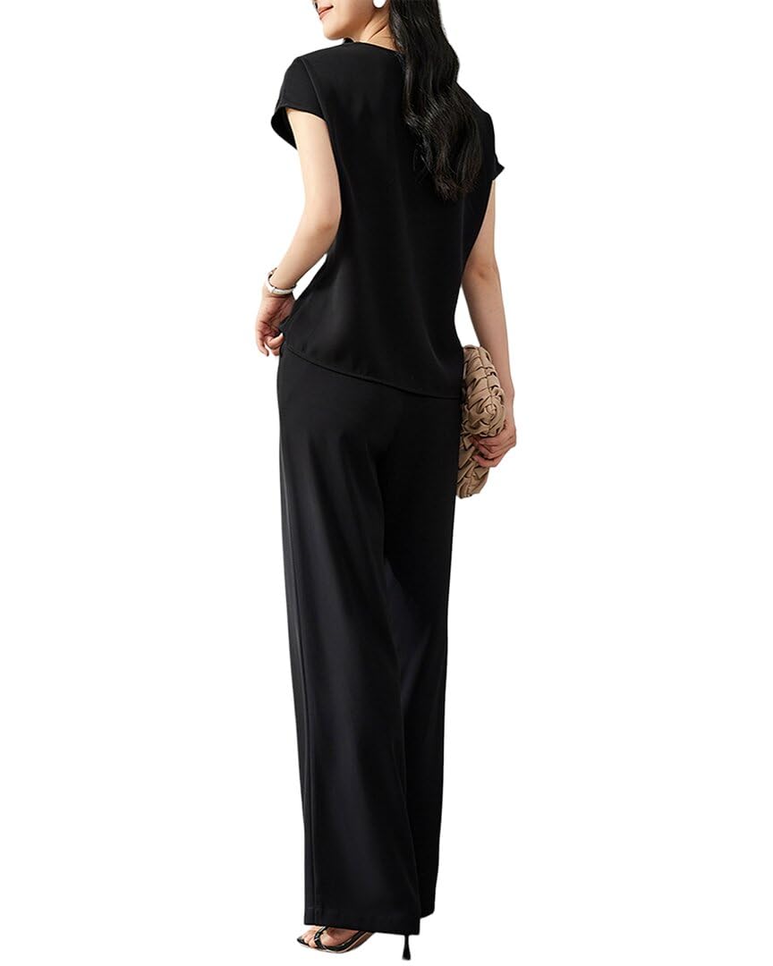 2-Piece Women's Top & Pant Set - Casual Outfit for Work, Travel & Everyday Wear | Comfortable & Stylish Matching Clothes