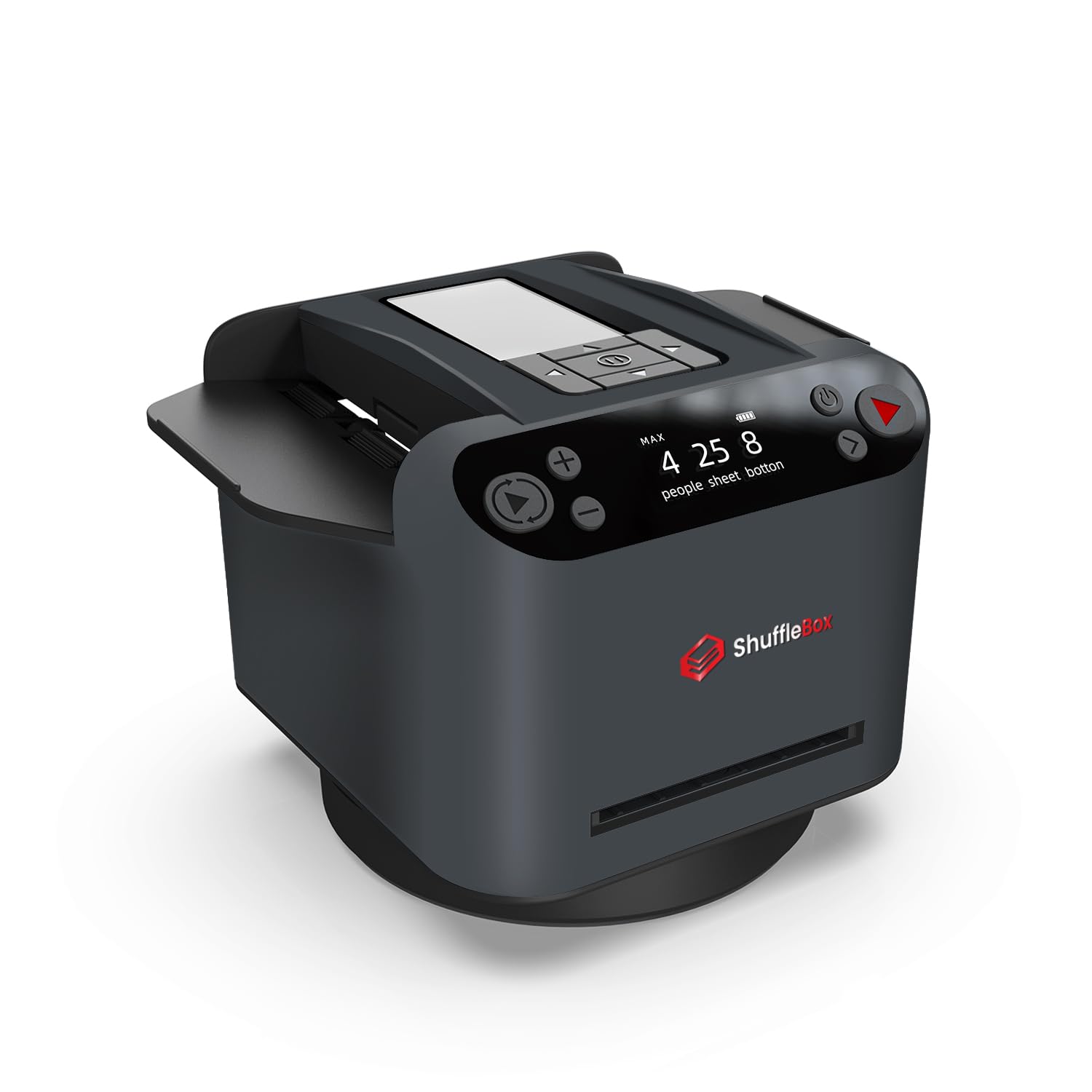 ShuffleBox G1 Pro Automatic Card Shuffler & Dealer - Ultra Quiet Rechargeable 2-in-1 Poker Card Machine for UNO, Poker, Blackjack, Taco Cat Goat Cheese Pizza - Perfect for Game Nights, Casino Parties & Family Gatherings