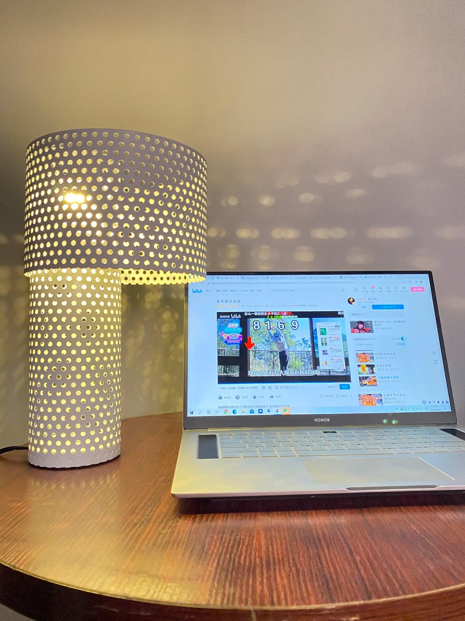 Modern Embrey Table Lamp - Stylish LED Nightstand Light for Bedroom, Living Room & Office - Warm White & Cool White Dimmable Lighting for Reading & Relaxation