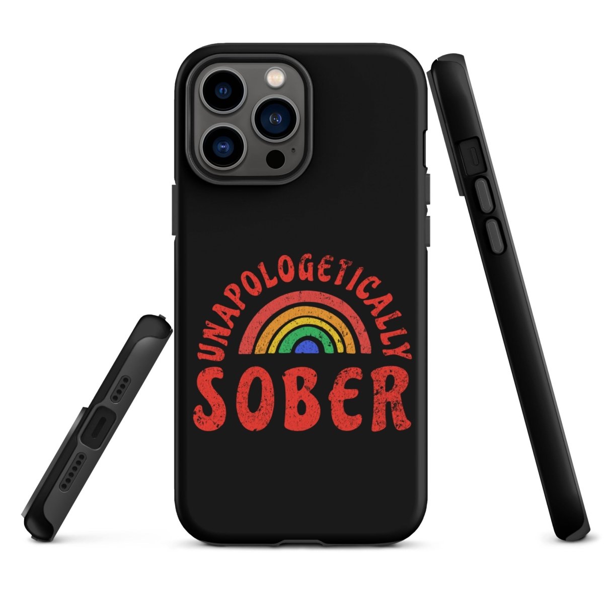 Rainbow iPhone Case - Colorful Protective Cover for iPhone 12/13/14/15 - Shatterproof & Stylish Design - Perfect for Pride Events, LGBTQ+ Support & Everyday Use