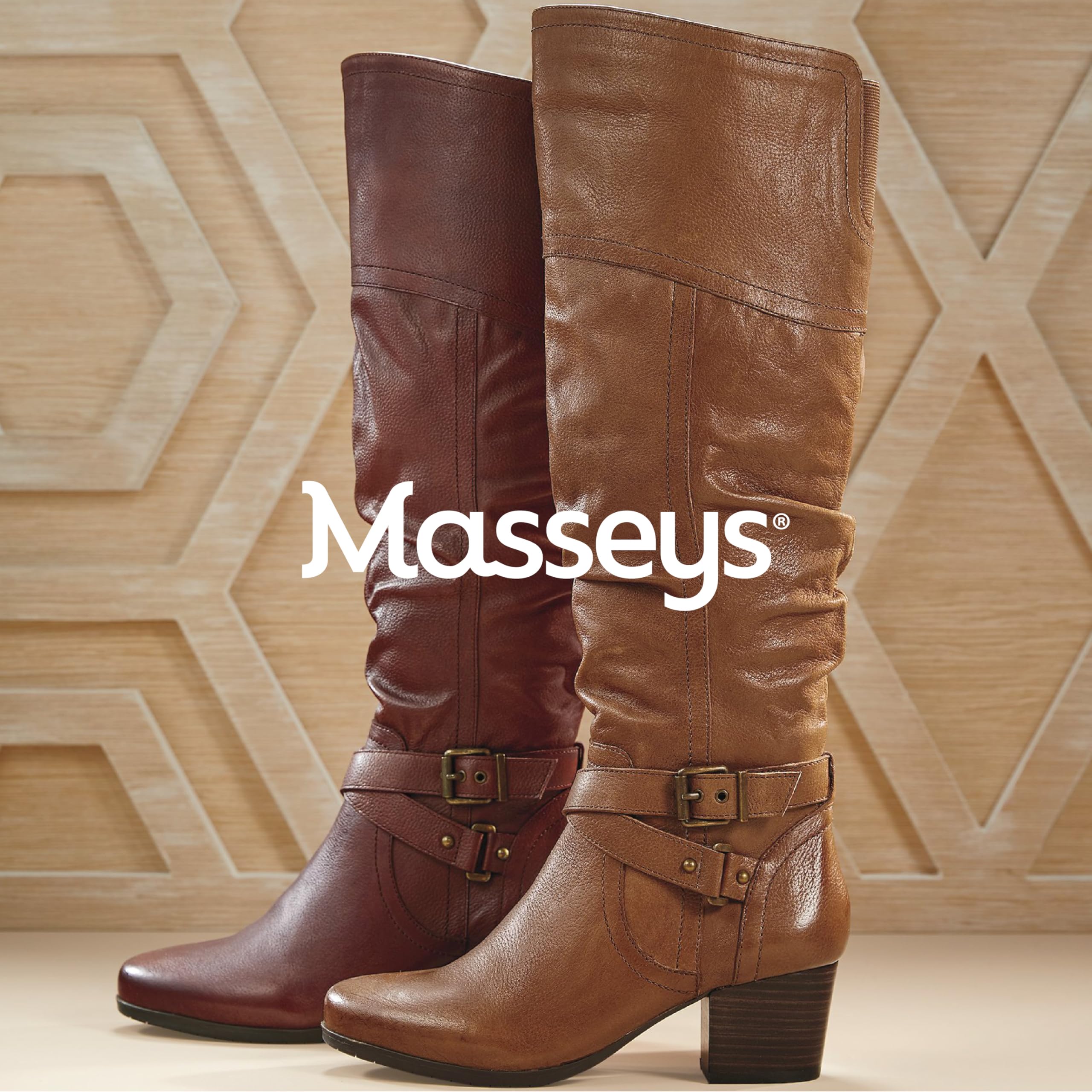 Masseys Women's Dakota Tall Slouch Leather Boots - Stylish Knee High Winter Boots for Women, Comfortable & Warm Leather Booties for Cold Weather, Perfect for Outdoor Activities, Work & Casual Wear