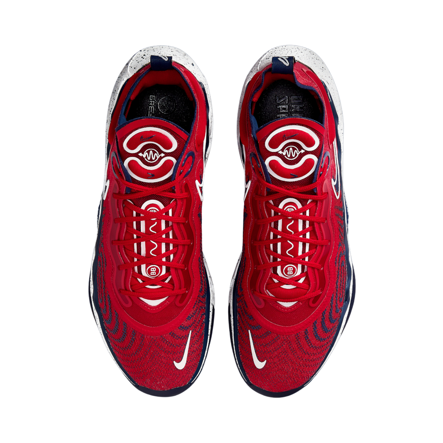 Nike Air Zoom GT Run Basketball Shoes - Team USA Colorway (Red, Blue, Void White) - High-Performance Cushioning for Court Play & Streetwear Fashion