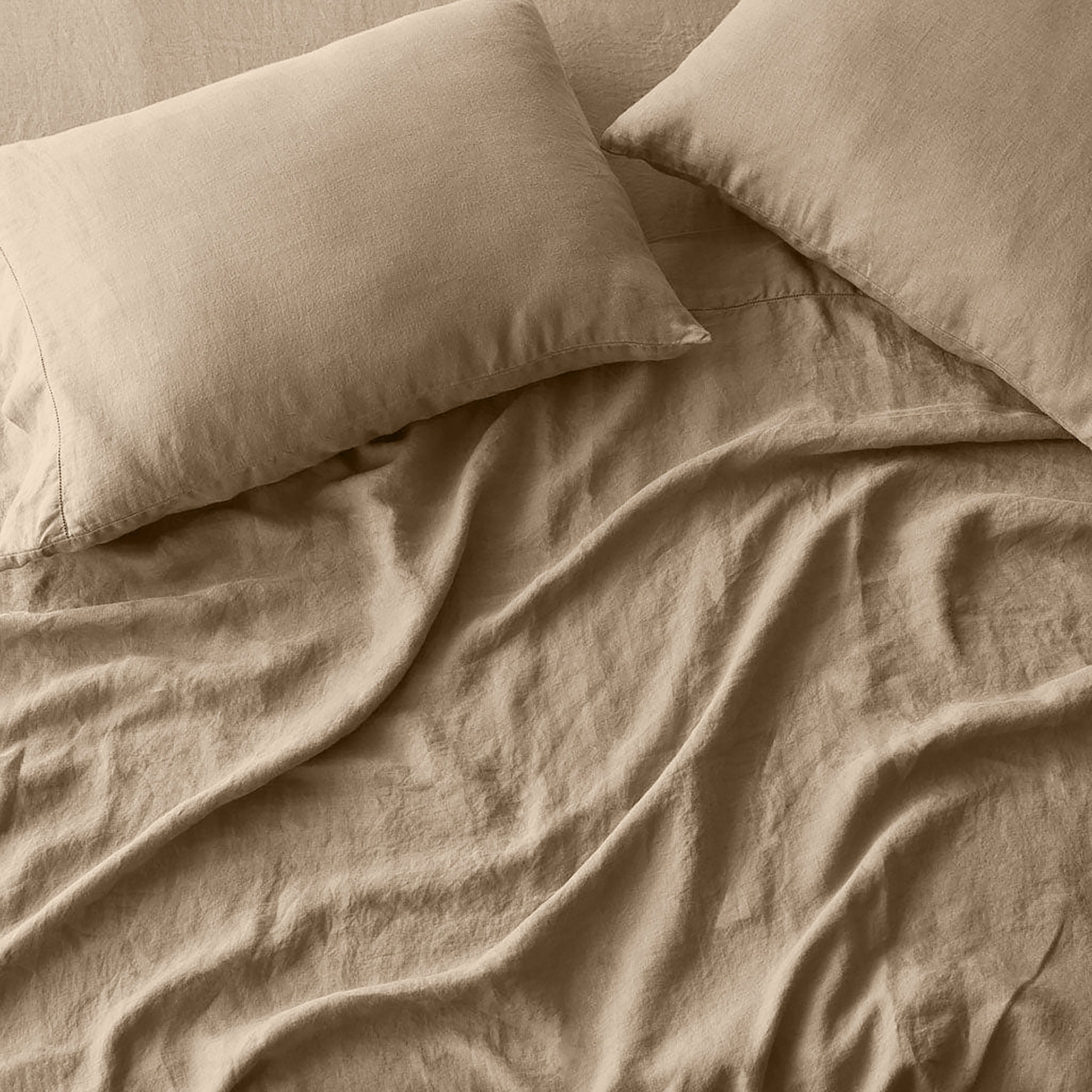 Premium Linen Bedding Fabric Swatches - Natural Soft Breathable Material for DIY Home Decor, Upholstery & Sewing Projects | Perfect for Curtains, Pillows & Quilting