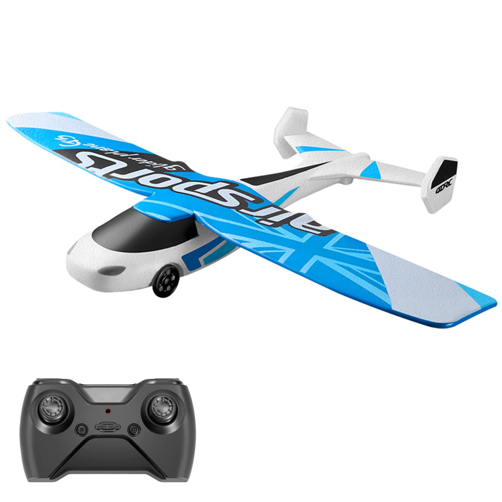 GoolRC G3 2.4GHz 3 Channel Remote Control Airplane - EPP Foam Fixed Wing RC Plane for Kids & Adults | Outdoor RC Glider Toy for Backyard Flying, Park Adventures & Birthday Gifts (Blue)