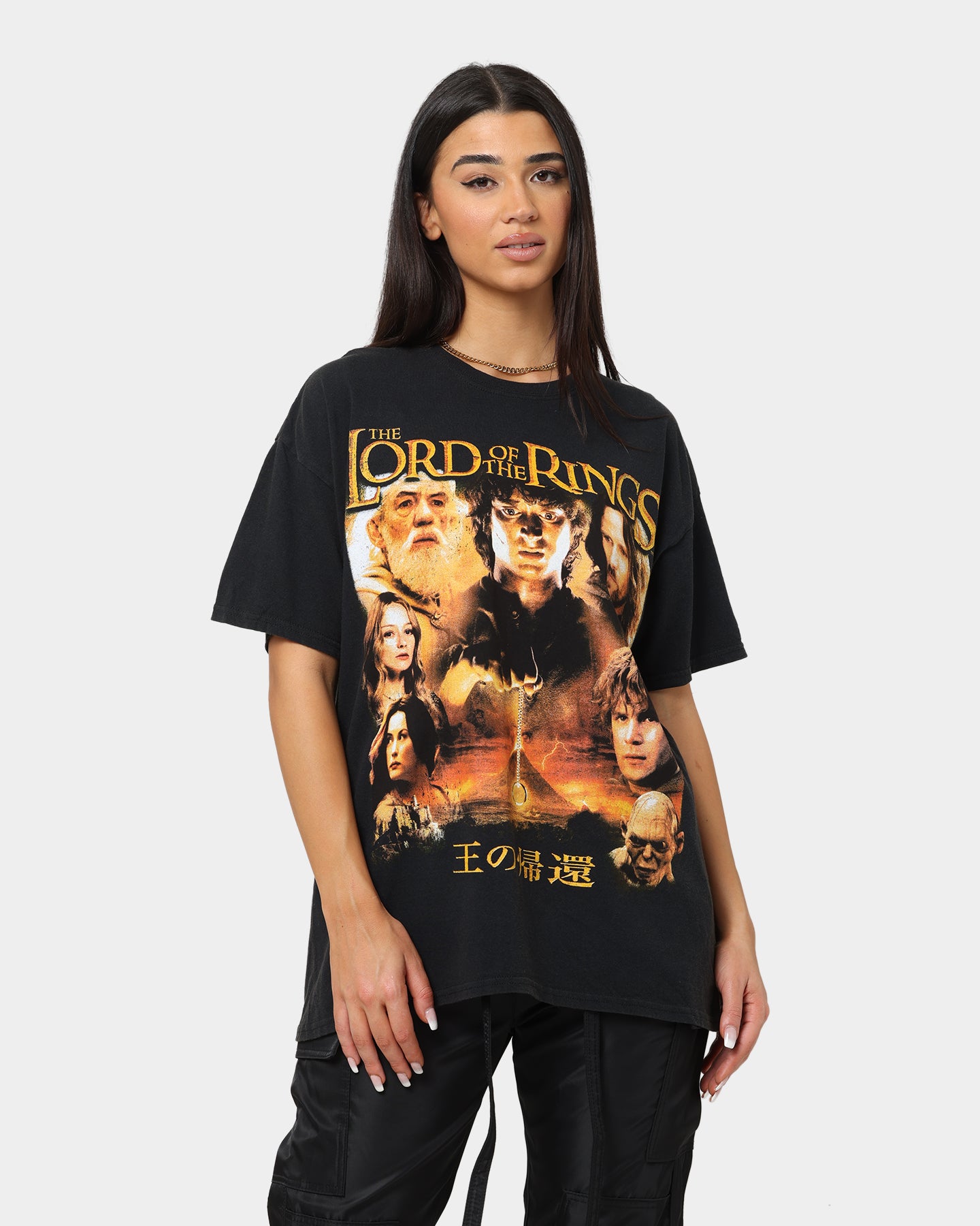 Vintage Lord of The Rings Return of The King T-Shirt - American Thrift Washed Black Tee - Perfect for Cosplay, Movie Nights & LOTR Fan Gifts