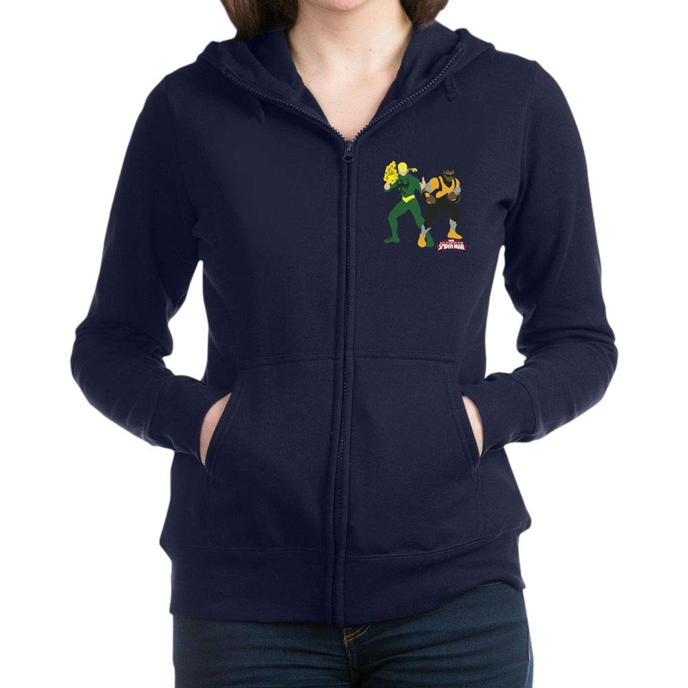 Iron Fist and Luke Cage Minimalist Women's Zip Hoodie - Stylish Marvel Graphic Pullover for Casual Wear, Lounge & Fandom Fashion