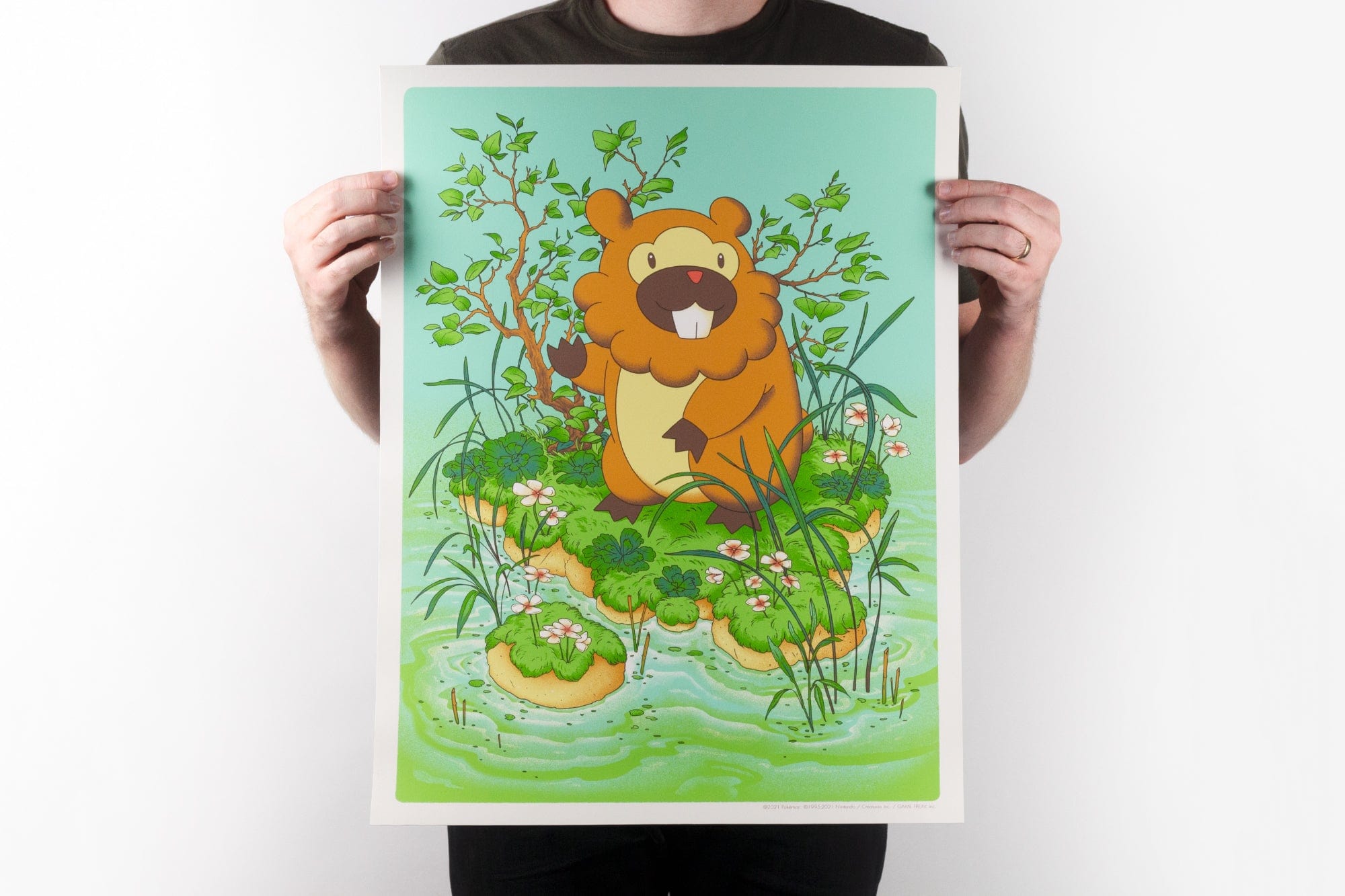 Bidoof Poster - Cute Pokemon Wall Art Decor for Fans, Kids Room & Gaming Room - Perfect Gift for Pokemon Lovers