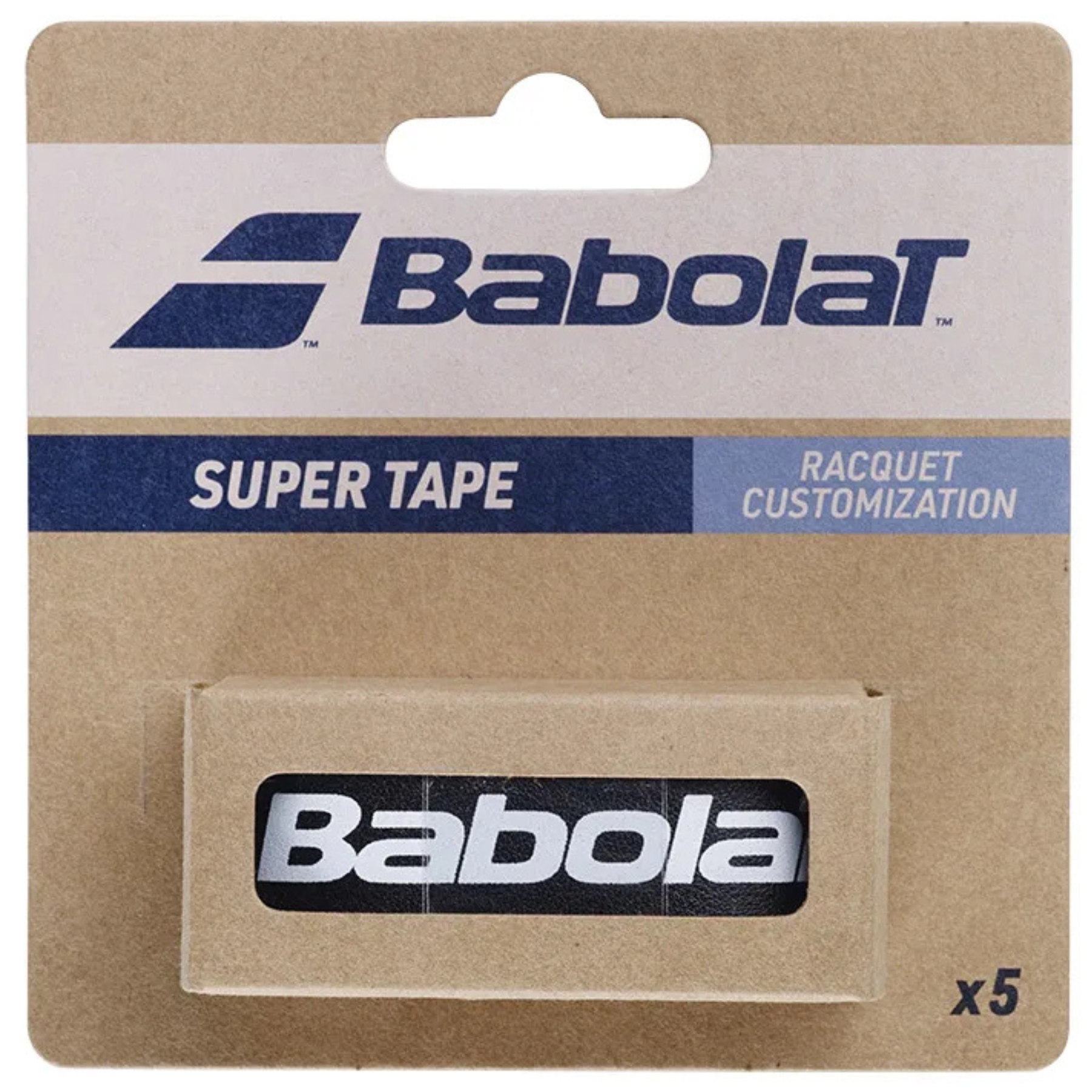Babolat Super Tape Black - Premium Tennis Grip Tape for Enhanced Performance | Ideal for Tennis, Badminton & Racquet Sports
