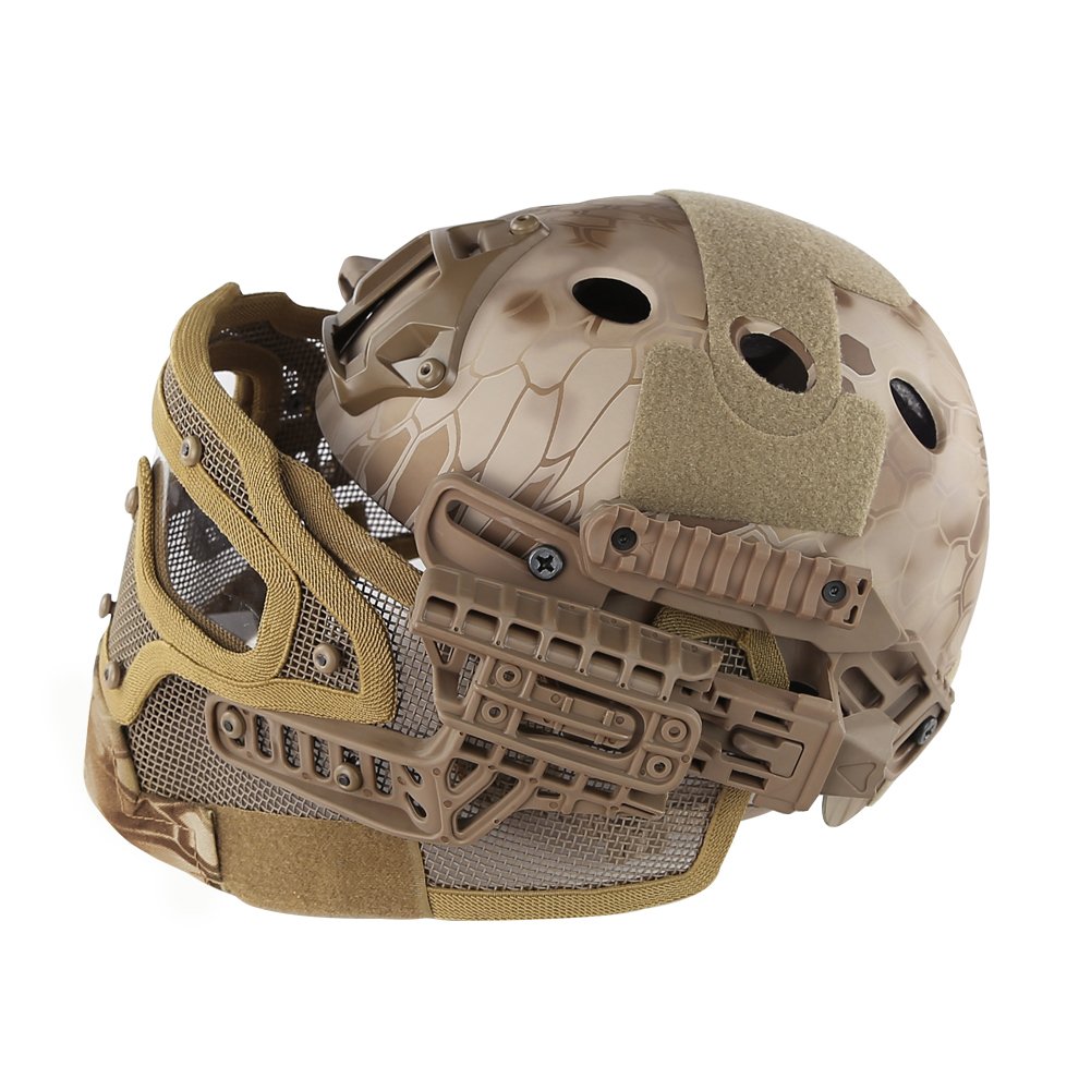 Tactical G4 Protective Helmet System with Goggles - Military Grade Airsoft & Paintball Mask for Combat Training, Hunting, and Outdoor War Games