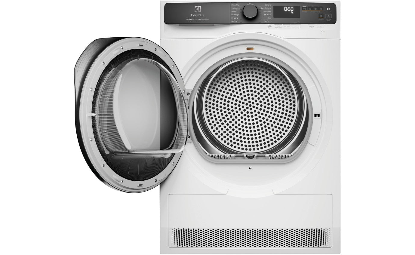Electrolux 8kg UltimateCare 700 Heat Pump Dryer with 3D Sense Technology - EDH803R7WC - Energy Efficient Laundry Solution for Homes & Apartments