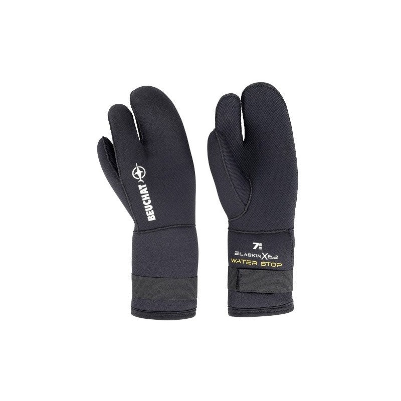 Beuchat 3 Fingers Diving Gloves 7mm Supratex Neoprene - Warm Waterproof Scuba Spearfishing Snorkeling Gear for Cold Water Adventures