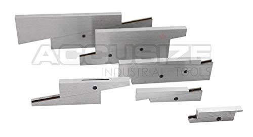 Accusize Industrial Tools 6-Piece Adjustable Precision Parallel Set, 3602-5001 - Ideal for Machining, Metalworking, and Woodworking Projects