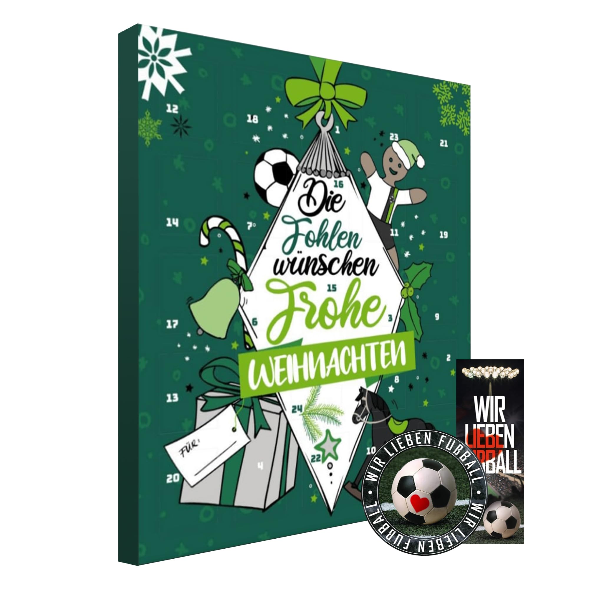 Borussia Mönchengladbach Premium Advent Calendar with 24 Days of Soccer Posters - Perfect for Bundesliga Fans & Christmas Countdown Gifts