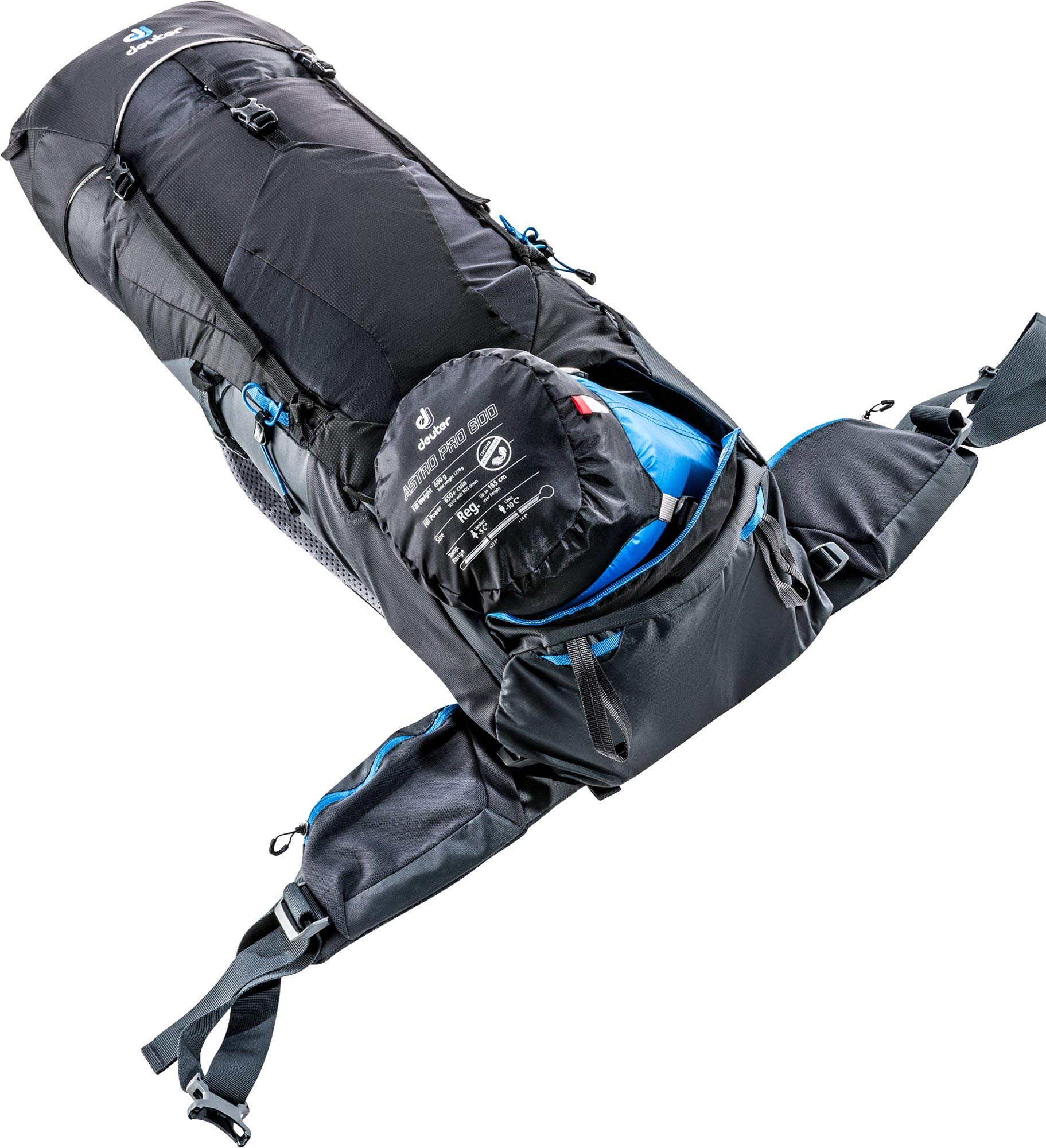 Deuter Men's Casual Daypack Backpack - Lightweight Hiking Day Pack for Travel, Work & School - Durable Black-Graphite One Size Backpack for Outdoor Adventures & Daily Commute