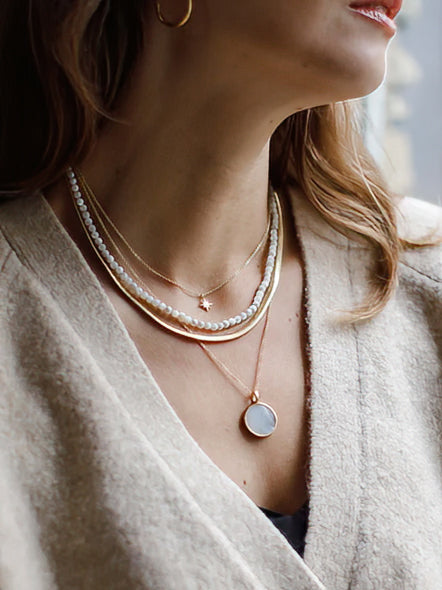 Wanderlust Life Gold Chain Pendant Necklace - Petite Nova | Elegant Layering Jewelry for Women | Perfect for Date Night, Wedding & Everyday Wear