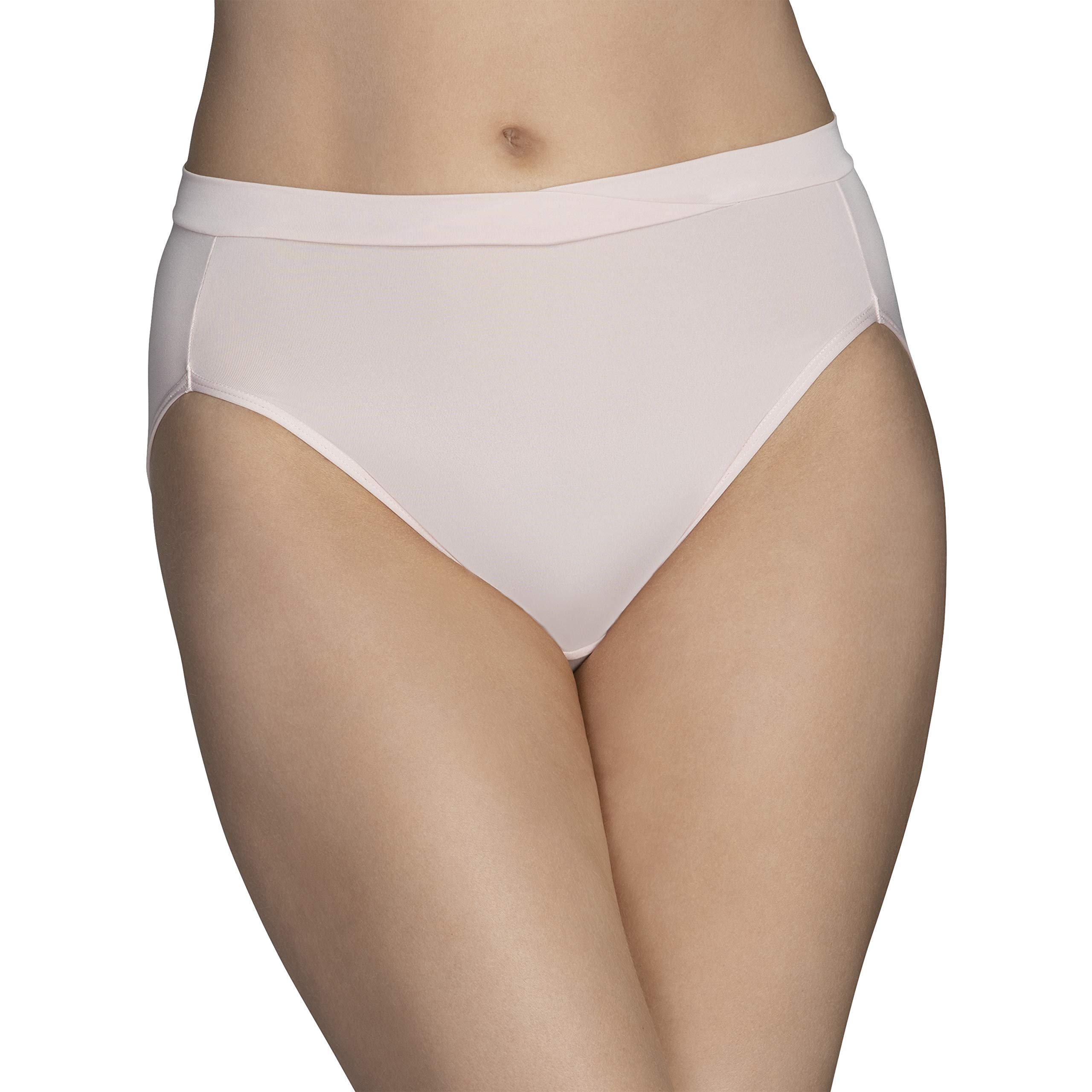 Vanity Fair Women's Beyond Comfort Hi-Cut Panties - Soft Cotton Underwear for Everyday Wear, Workout & Sleep
