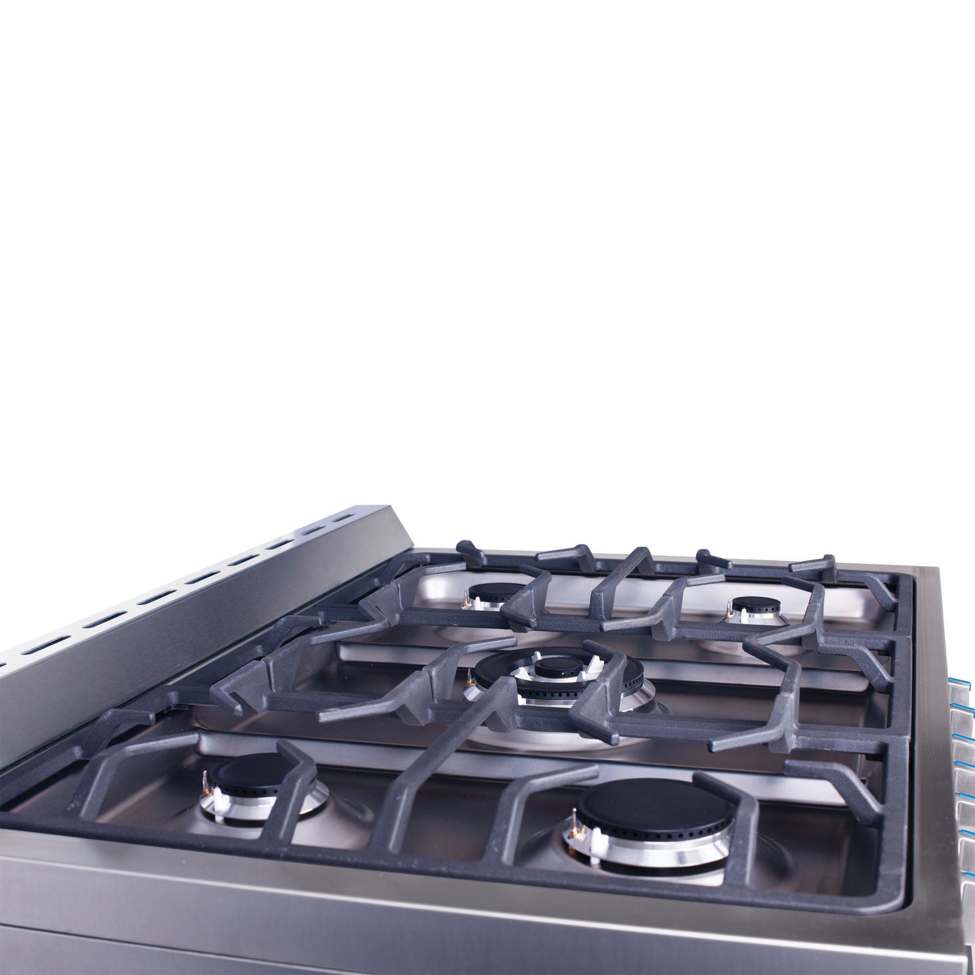 Ancona 36 Inch 3.8 cu ft Stainless Steel Gas Range with 5 Burners & Convection Oven - Perfect for Home Kitchen, Baking, and Family Cooking