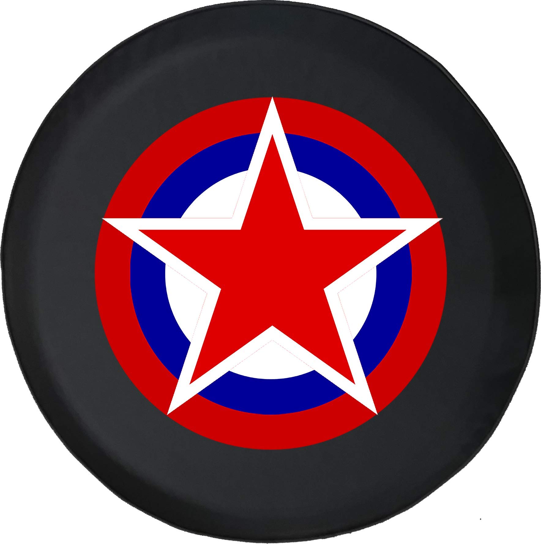 29 Inch American Flag Car Tire Cover - Red White Blue Star Shield Design for Trucks, SUVs & RVs | Durable Weatherproof Protection for Outdoor & Road Trips