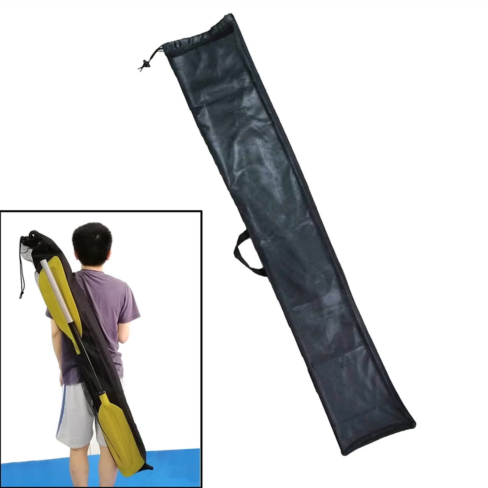 **YXYX Kayak Replacement Accessories - Waterproof Drawstring Mesh Paddle Bag for Split Shaft Canoe Paddles - Storage & Transport Cover for Kayak Oars - Perfect for Kayak Repair & Outdoor Adventures**
