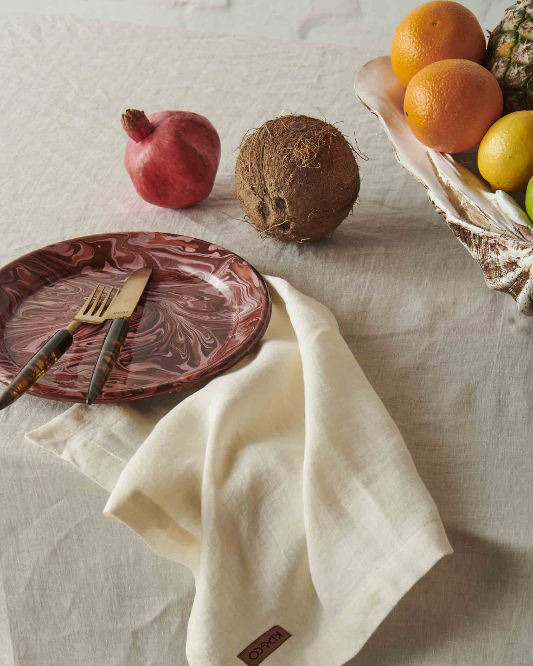 Premium Cloud Dancer Linen Tablecloth - Elegant & Durable 100% Linen Fabric for Dining, Parties & Home Decor
