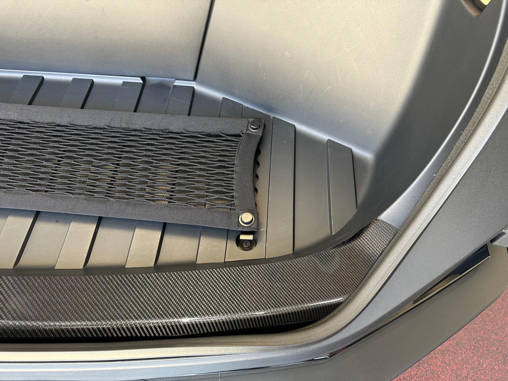 Premium Real Carbon Fiber Frunk Sill Overlay for Tesla Cybertruck - High Gloss or Matte Finish | Durable Protection & Stylish Upgrade for Your EV Truck