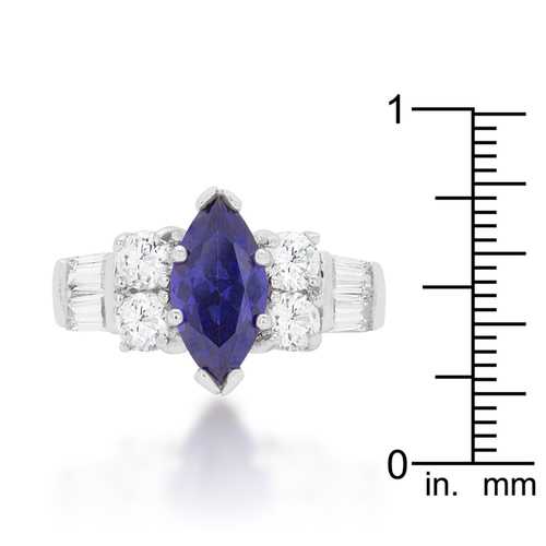 Exquisite Tanzanite Purple Cocktail Ring for Women - Elegant Statement Jewelry for Parties, Weddings & Special Occasions