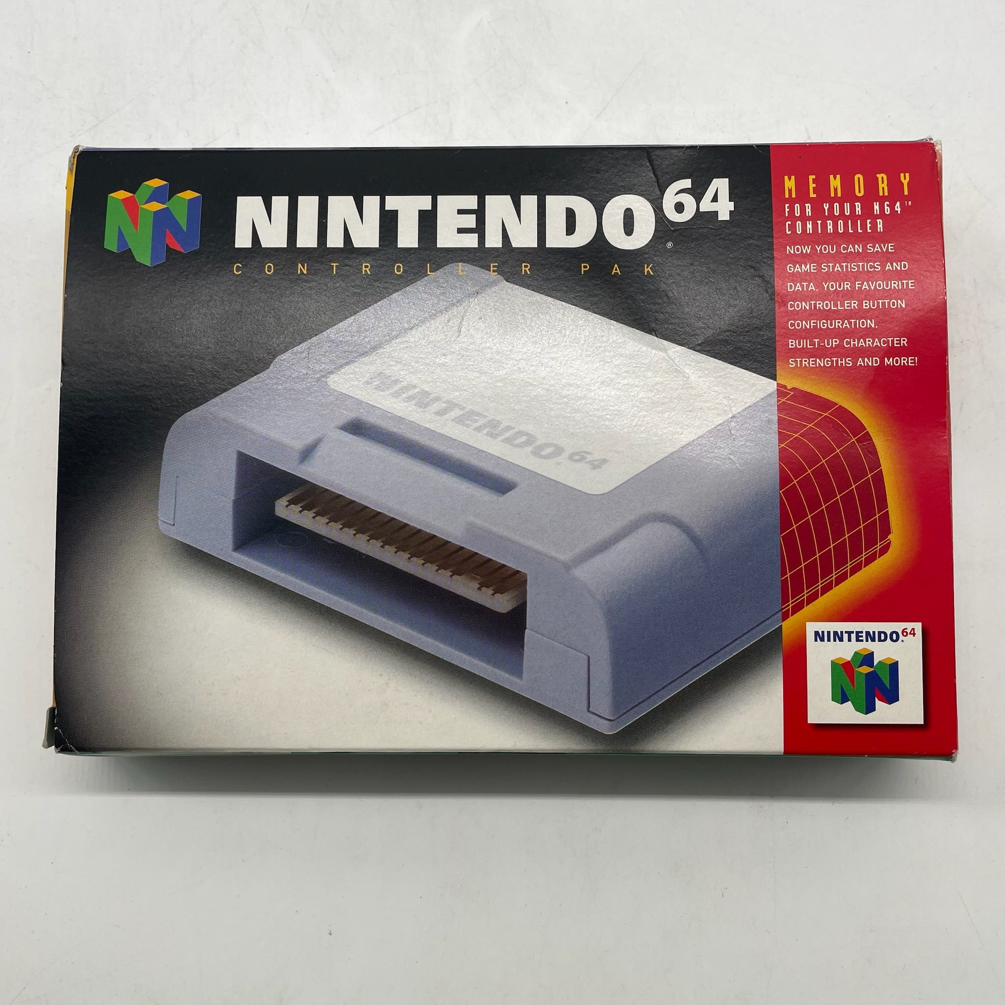 Original Nintendo 64 N64 Controller Pak - Official Memory Card for Game Saves - Compatible with PAL Region Games - Perfect for Retro Gaming & Collectors