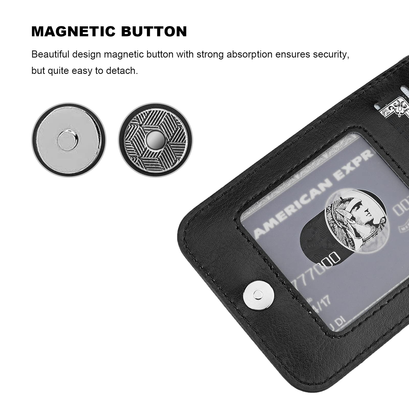 Premium Leather Magnetic Wallet Case for iPhone 13 Pro Max 6.7