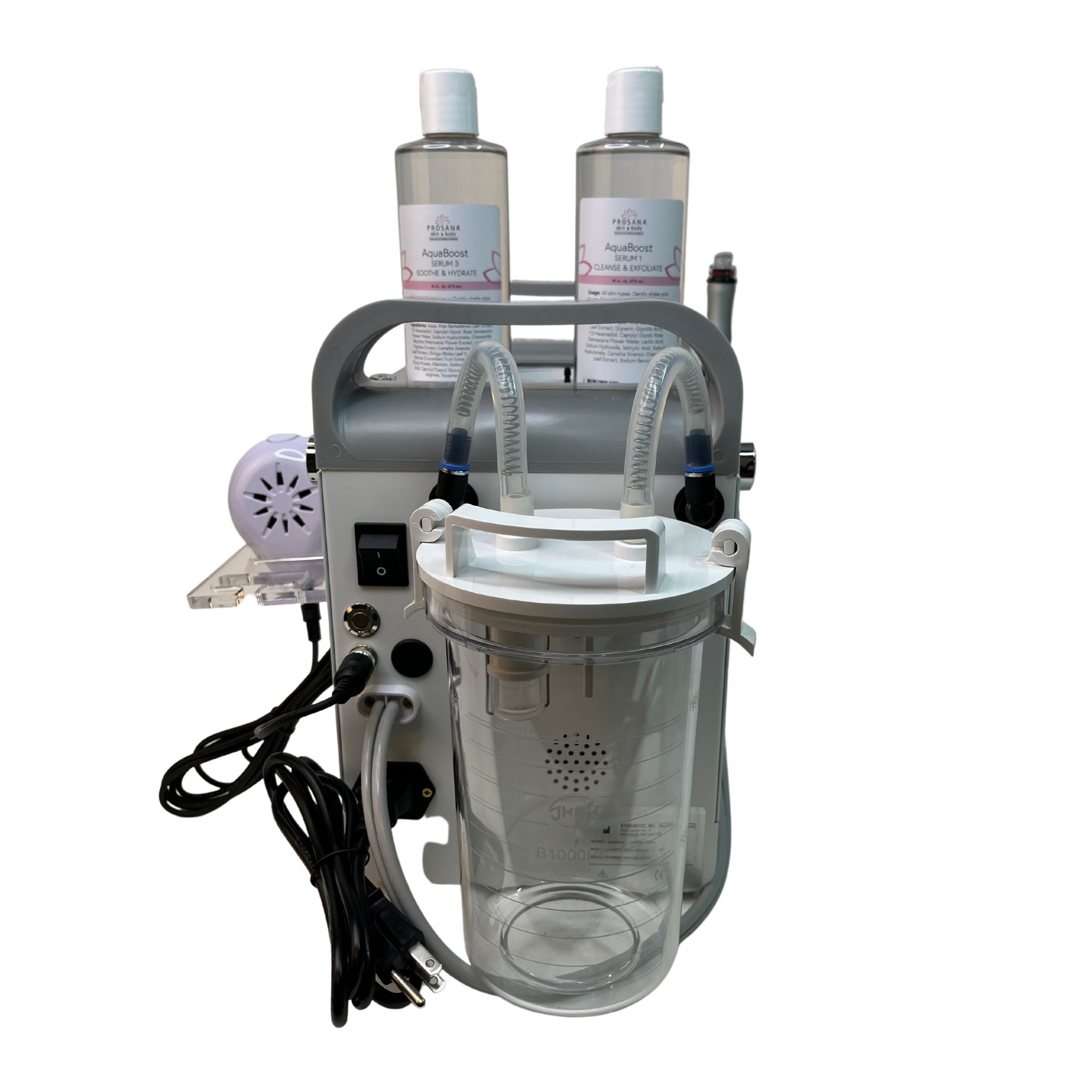 AquaBoost Professional Hydrodermabrasion Facial Machine - At-Home Skin Care Device for Deep Cleansing & Exfoliation - Perfect for Spa Treatments & Anti-Aging Skincare Routine