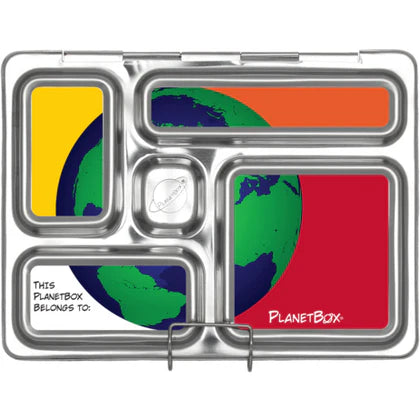 PlanetBox Rover Stainless Steel Bento Lunch Box for Kids & Adults | Eco-Friendly Reusable Food Container | Perfect for School, Work, Picnics & Travel