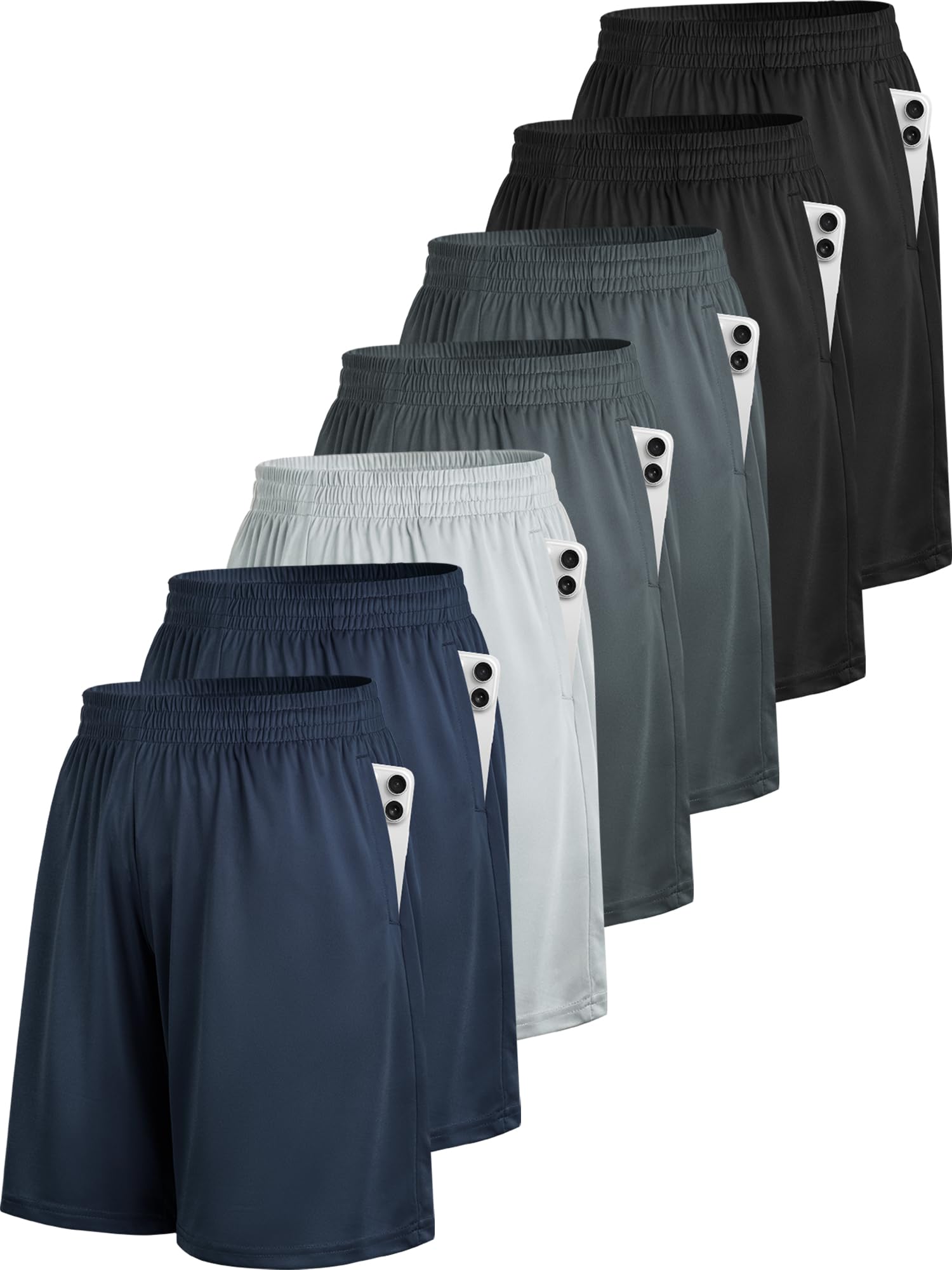 BALENZZ Men's Basketball Shorts - Quick Dry Workout Gym Shorts with Pockets - Athletic Running Shorts for Men | Perfect for Basketball, Gym, Jogging & Casual Wear