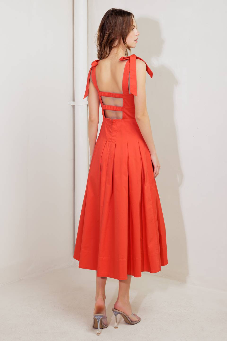 PALOMA MIDI DRESS in Red | Flowy Summer Dress for Women | Perfect for Beach Vacations, Date Nights & Outdoor Weddings