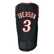Authentic Allen Iverson Signed Black Pro Style Basketball Jersey with JSA Certificate - Perfect for NBA Memorabilia Collectors and Sports Fans Display