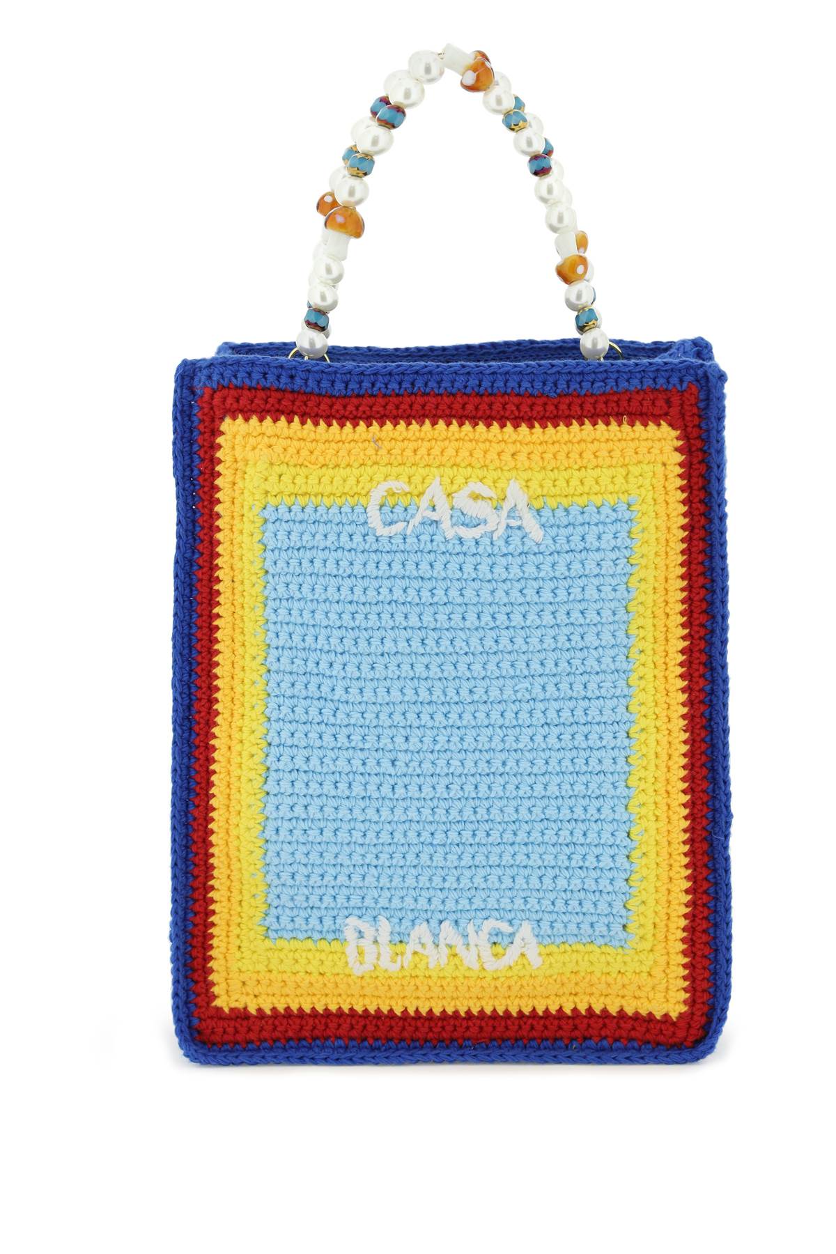 Casablanca Beaded Crochet Arch Handbag - Elegant Boho Clutch for Women, Perfect for Parties, Weddings & Evening Events